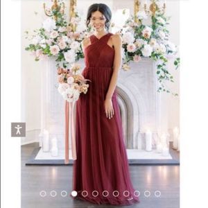 Revelry Blush Pink Aria Maxi Formal Dress Sz 4